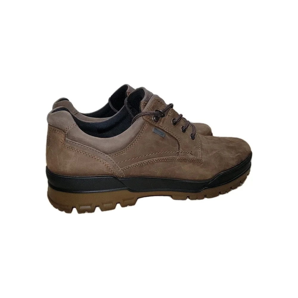 ECCO Track 6 Gore-Tex Mens Hiking Shoes Brown Leather Waterproof Size 12 / EU 46